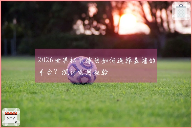 2026世界杯买球该如何选择靠谱的平台？探讨实用经验